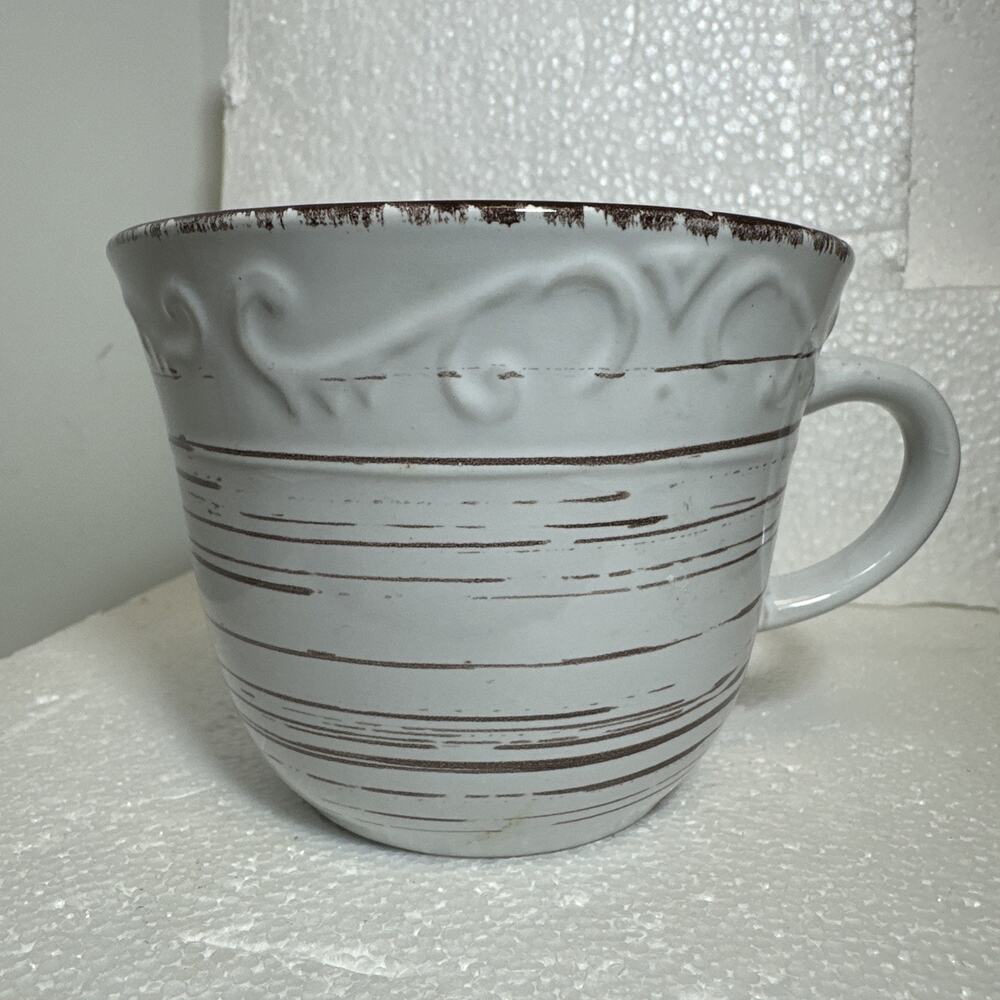 PFALTZGRAFF Trellis Mug – White Coffee Cup – 3.5” Tall – Replacement – EUC
